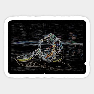 mtb downhill Sticker